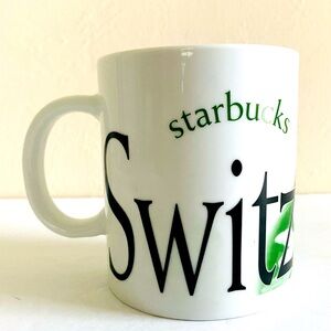 Starbucks 2001 SWITZERLAND Mug City Collector Series Edelweiss Flowers